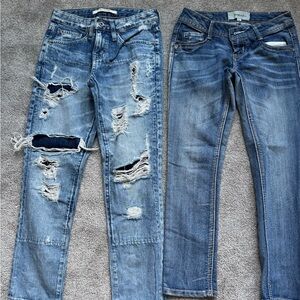 Big Star Women's Blue Ankle & Cropped Jeans